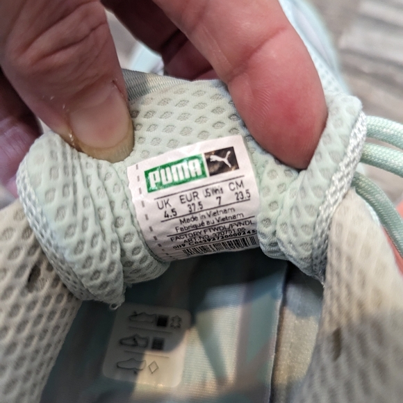 Puma RS-X women's running athletic shoes mint green pink Sz 7 - Picture 5 of 8